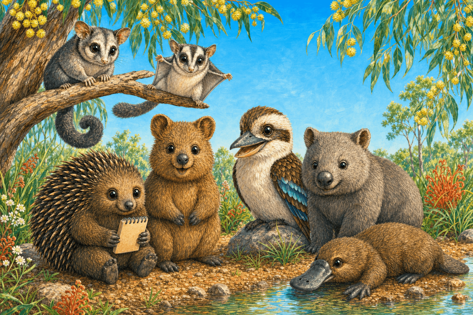 The Gumtree Neighbourhood friends: Australian animal characters for Ignition Learning Kids
